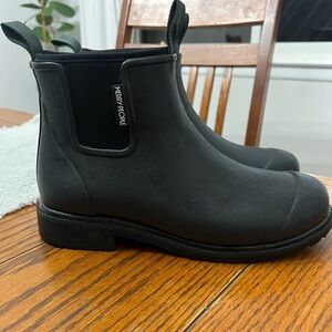 Hunter Black Ankle Rain Boots